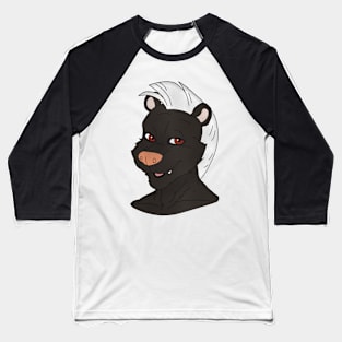 Anthro skunk face Baseball T-Shirt